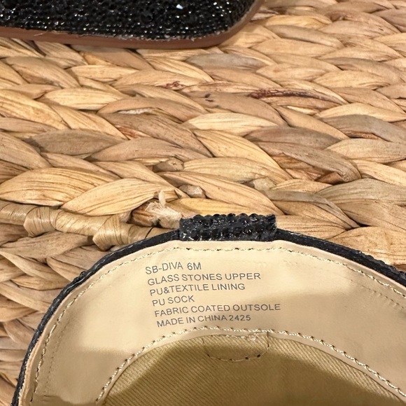 Betsey Johnson SB-Diva Black Rhinestone Cowboy Boots Size 6M (New) - Picture 6 of 8